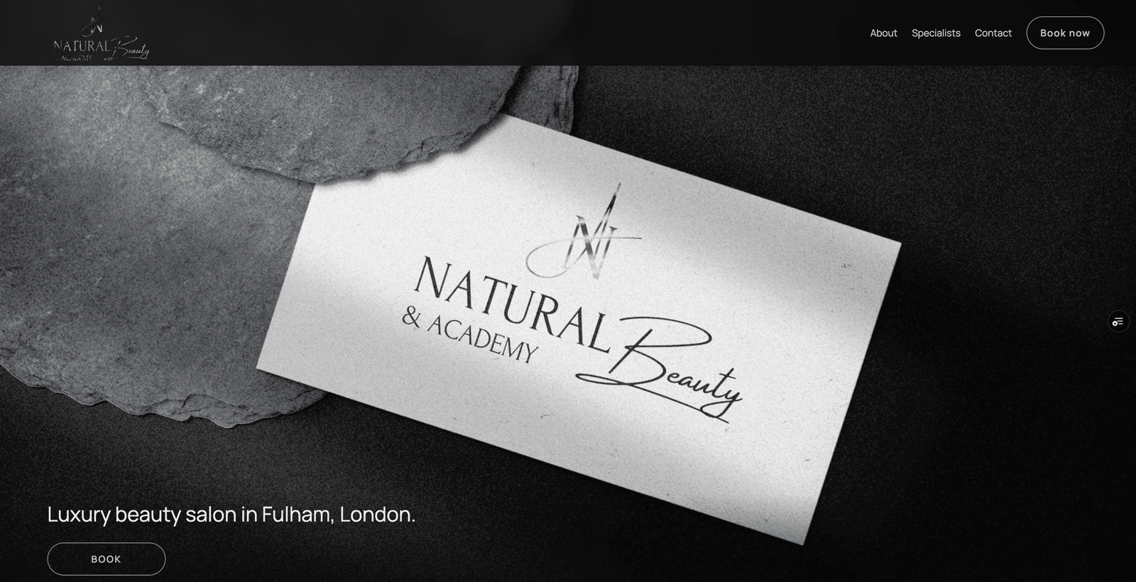 Natural Beauty & Academy: Homepage: Hero