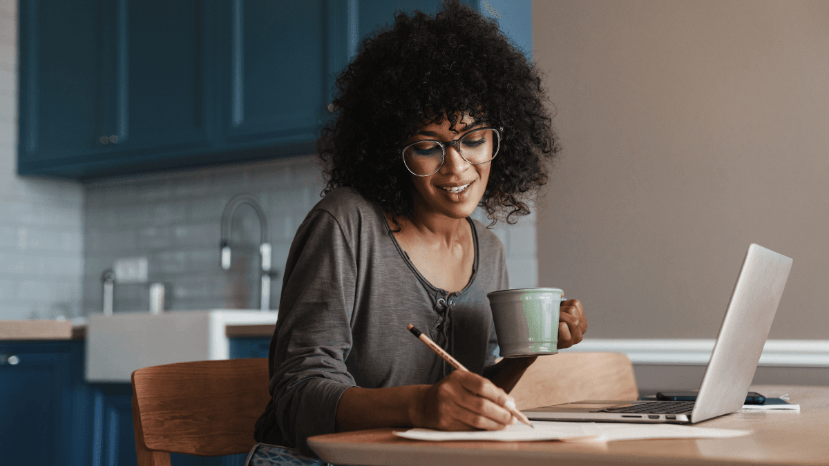 Small business owner building an online business from social media