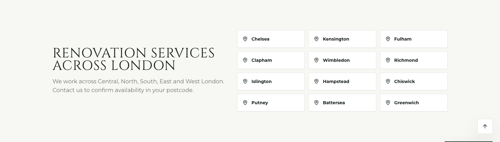 London Builders: Local coverage listing twelve London areas